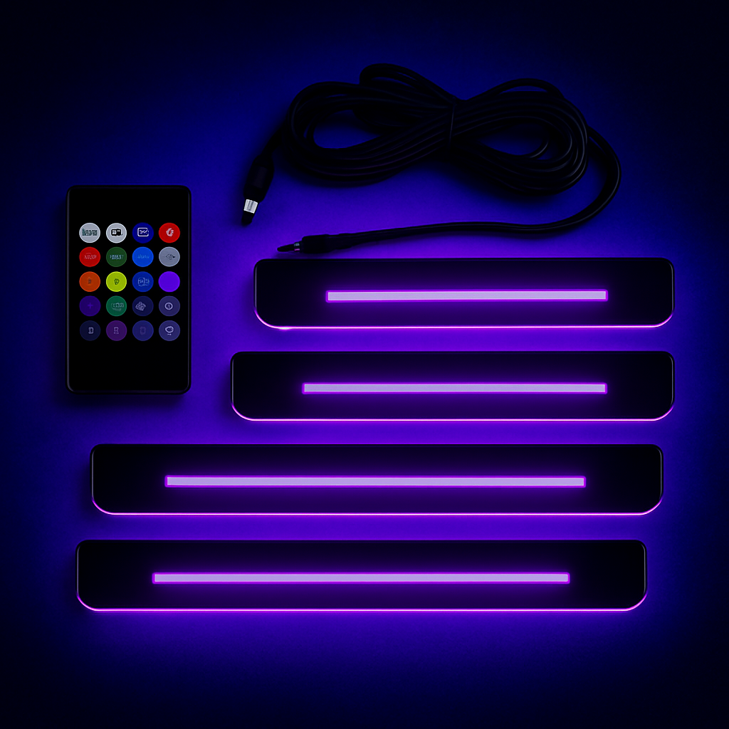 LED de Seuil de Porte Avant + Arrière