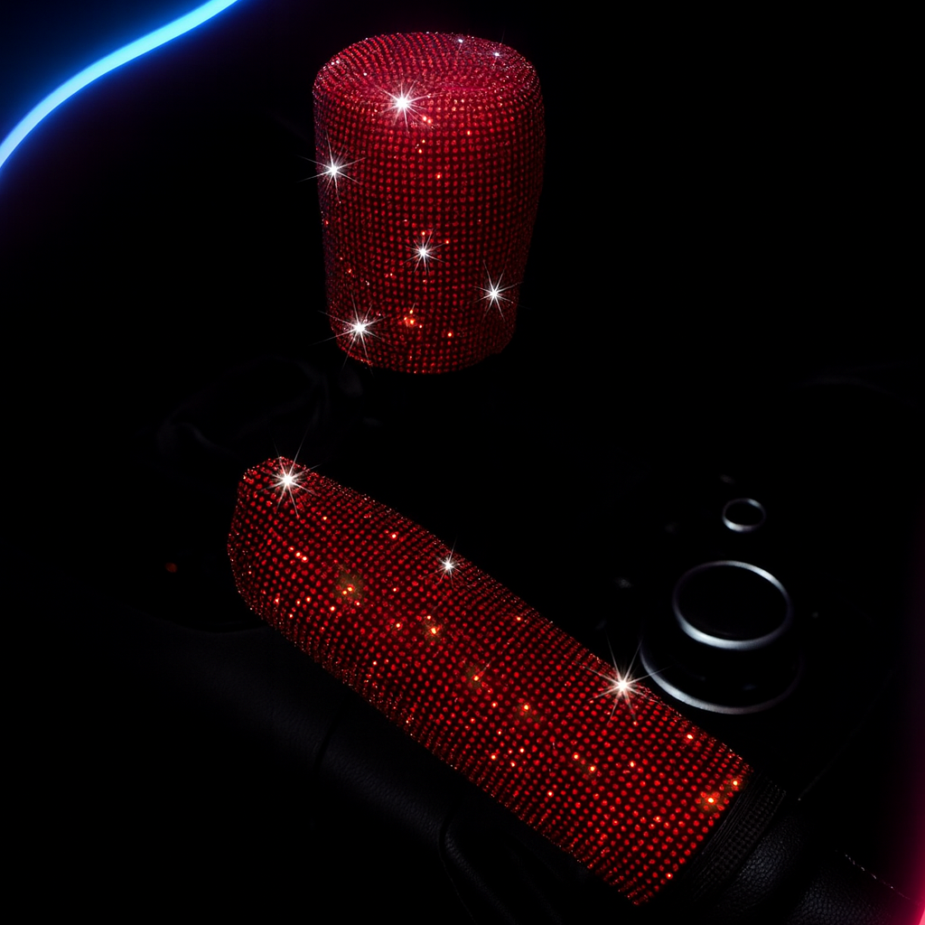 Housse Brillante pour Levier de Vitesse & Frein à Main