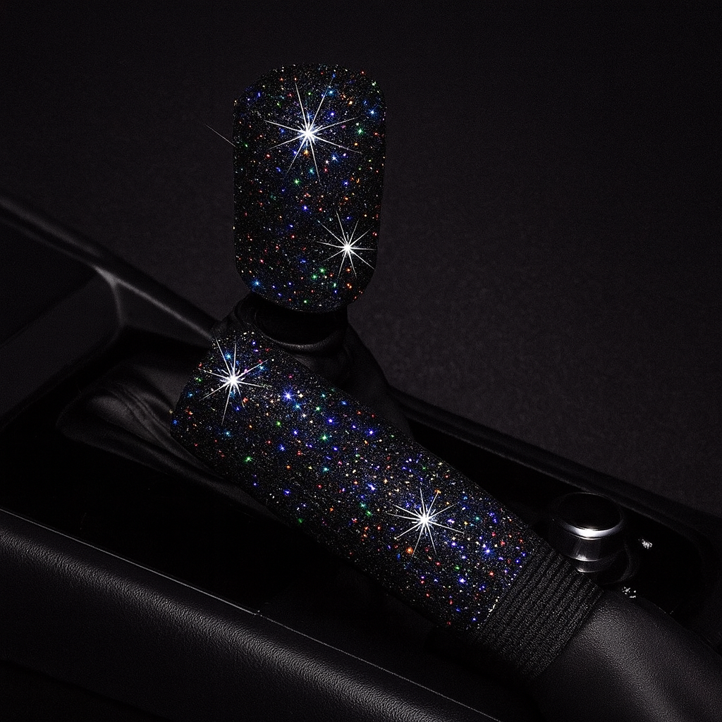 Housse Brillante pour Levier de Vitesse & Frein à Main