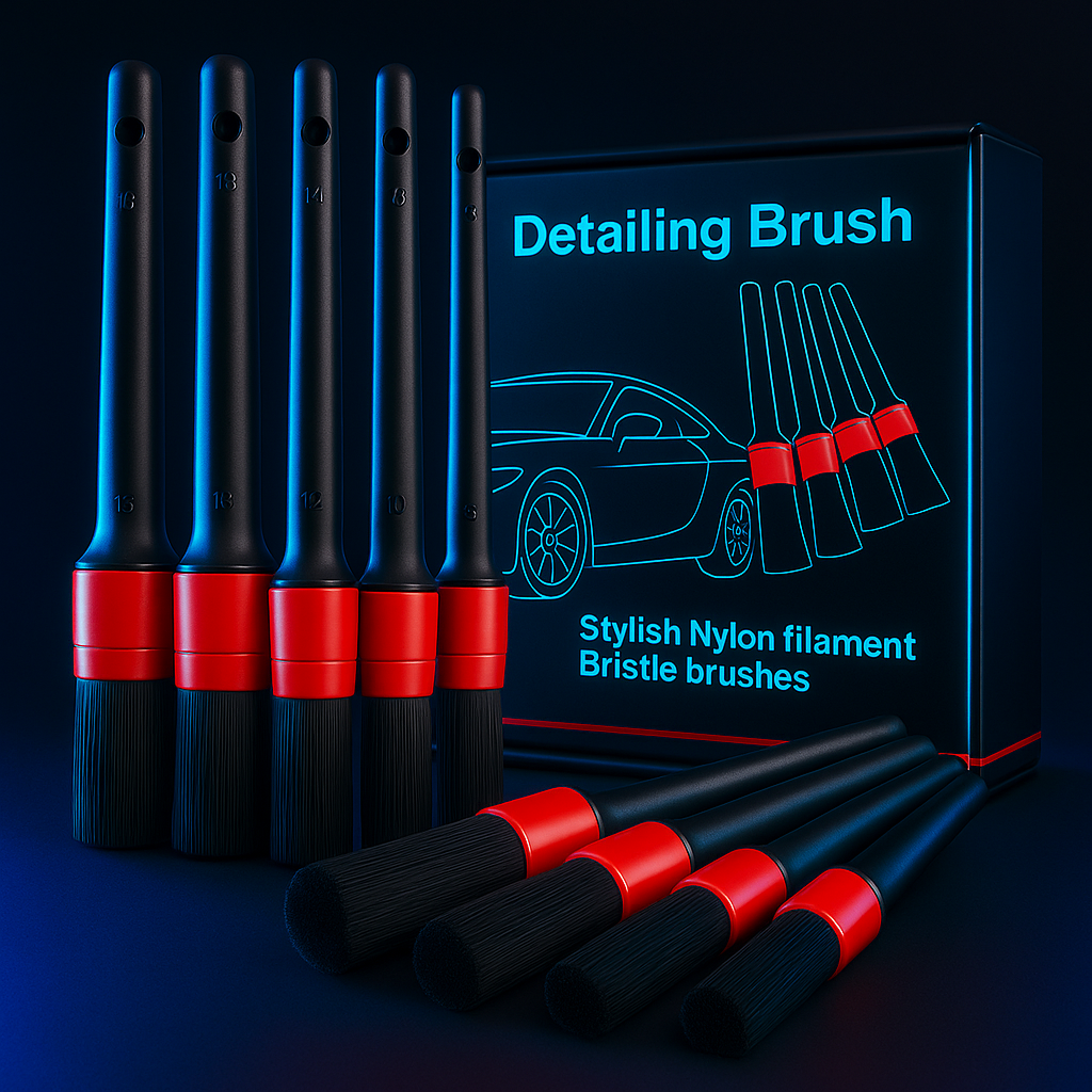 Kit de Pinceaux de Detailing Auto